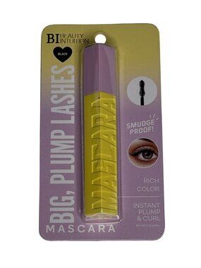 Beauty Intuition Big Plump Mascara Black Instant Volume Curl Lash Mascara New